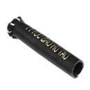 Leather Snooker Cue Tip Cover Protector Sleeve for Stick Billiard(Black) Newly
