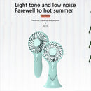 Mini Pocket Fan Cooler Air Handheld Portable Cooling USB Desk Fans (Green)