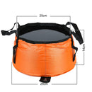 #A Portable Foldable Camping Wash Basin Hiking Washing Bucket Water Container
