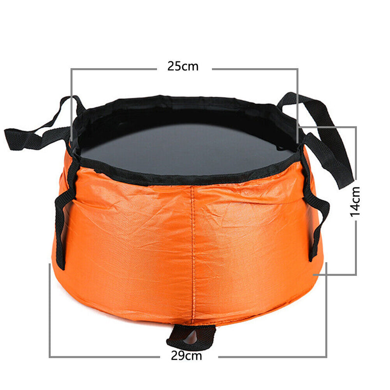#A Portable Foldable Camping Wash Basin Hiking Washing Bucket Water Container