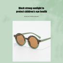 Summer Kids Girl Boys Sunglasses Leopard Children UV400 Eyewear (Green) Newly