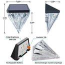 Park Decoration Solar Lamp Porch Lights Fence Light Solar Diamond Wall Light