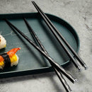 5 Pairs Alloy Steel Chopsticks Chinese Metal Sticks Chopstick Circular E1Y7