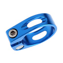 31.8mm Aluminum Alloy MTB Bike Bicycle Cycling Saddle Seat Post Clamp Blue