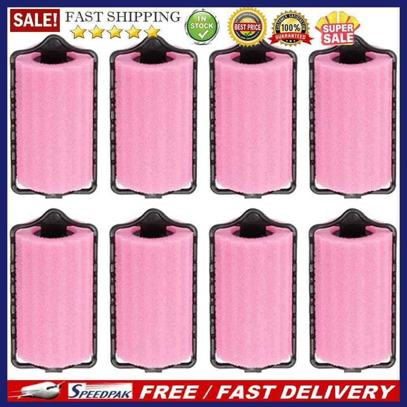 8pcs Hair Rollers Lazy Curler Soft Sponge DIY Curling Rod Hair Styling Tools