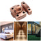 #A Door Right Angle Sliding Door Lock Zinc Alloy Spring Button Lock for Househol