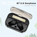 T10B TWS Wireless BT5.0 In-ear Stereo Earphones with LED Display Charging Case