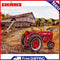 Oil Paint By Numbers Farm Car Frameless Picture Craft Kit for Home Living Room