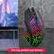 X801 8 Keys Wireless 1600DPI Adjustable Honeycomb Gaming Mouse (Black)