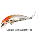 Luminous Fishing Lures 7cm 11g Swimbait Casting Fishing Bait for Freshwater Pike