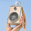Air Cooling Spraying Hanging Neck Fan Mute Personal Humidifier Fans (White)