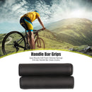 2pcs Bicycle Soft Foam Silicone Sponge Anti-slip Handle Bar Grips (Black) Newly
