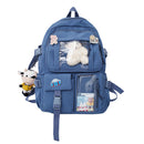 Cute Casual Oxford Shoulder Backpack Large Capacity Student School Bags for Girl