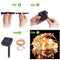 2x100 LED Solar String Light Outdoor Copper Wire Garland Lamp (Warm White)