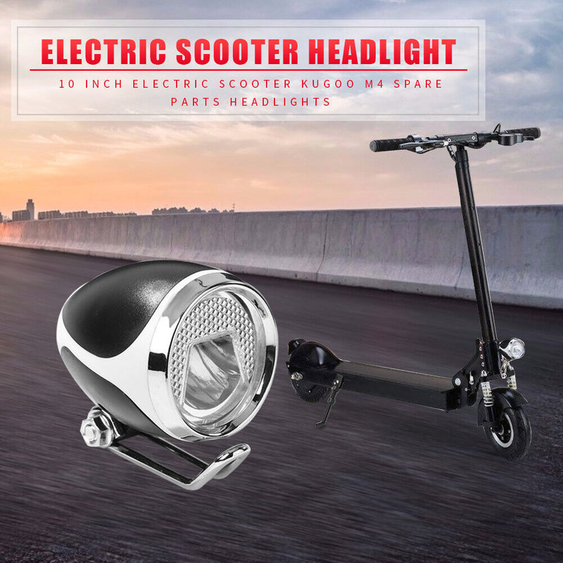 10 inch Electric Scooter Headlight Lamp E-scooter Front Light for Kugoo M4 Newly