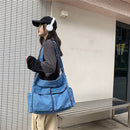 Japanese Shoulder Bags Retro Denim Messenger Large Capacity Crossbody Handbags