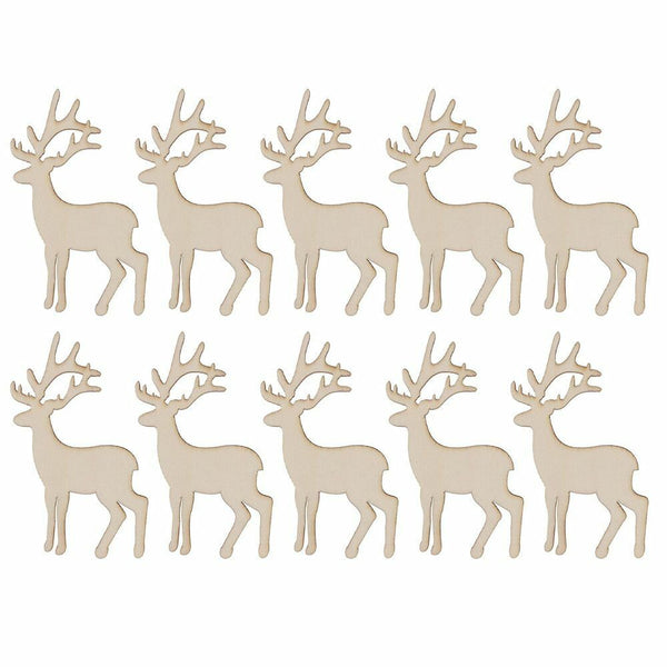 Decorations Wooden Elk Decor Reindeer Hanging Card Christmas Tree Hanging
