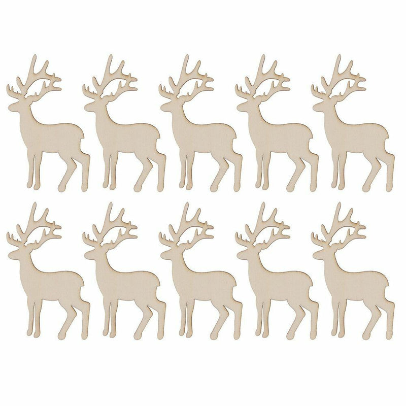 Decorations Wooden Elk Decor Reindeer Hanging Card Christmas Tree Hanging