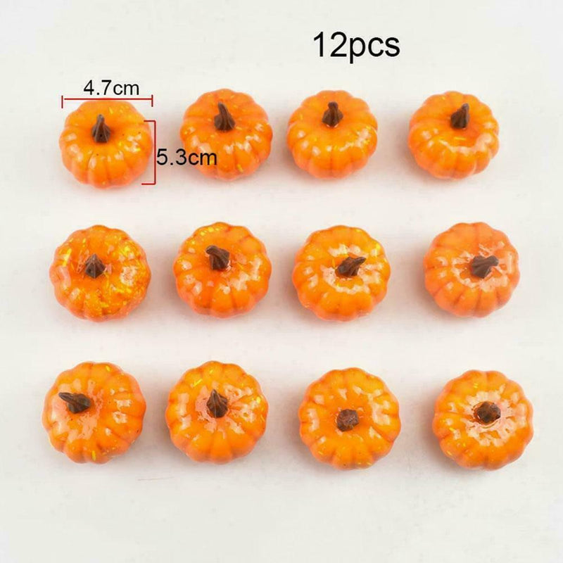 Decor Mini DIY Foam 12Pcs Small Handwork Simulation Artificial Pumpkin Props