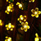 50LED 9.5m Solar Cherry Blossom String Light Decorative Lamp (Warm White) Newly