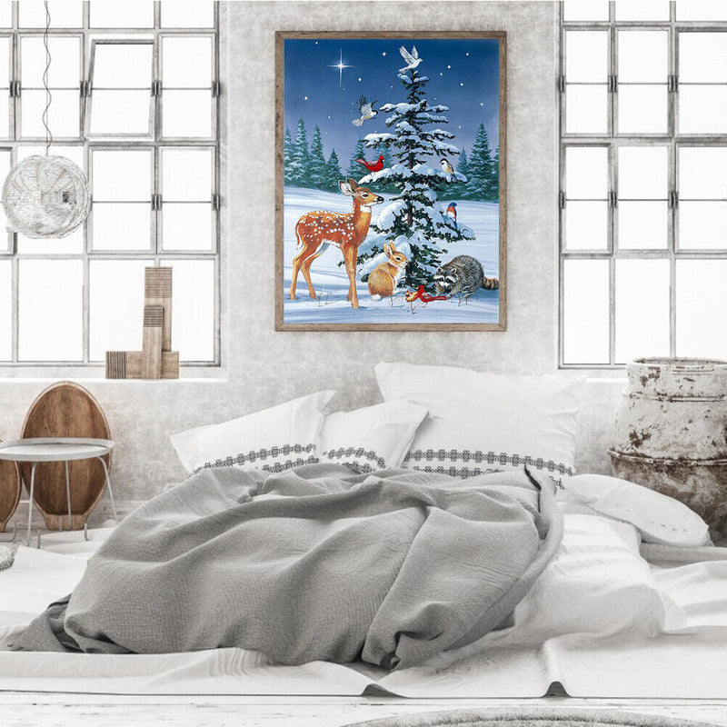 Small animals 40x50cm Oil Paint By Numbers Picture DIY Painting