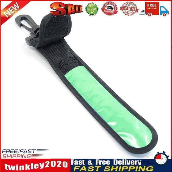LED Light Reflective Belt Strap Outdoor Cycling Hanging Pendants (Green) Newly