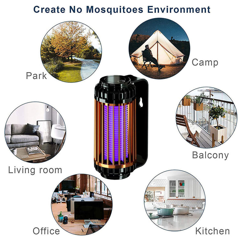 Wall Portable Electric Mosquito Zappers Killer Outdoor Backyard Mosquito Lamp