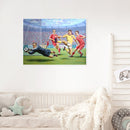 Football Sport Canvas Painted Oil Paint By Numbers Wall Art Modern Bedroom Decor