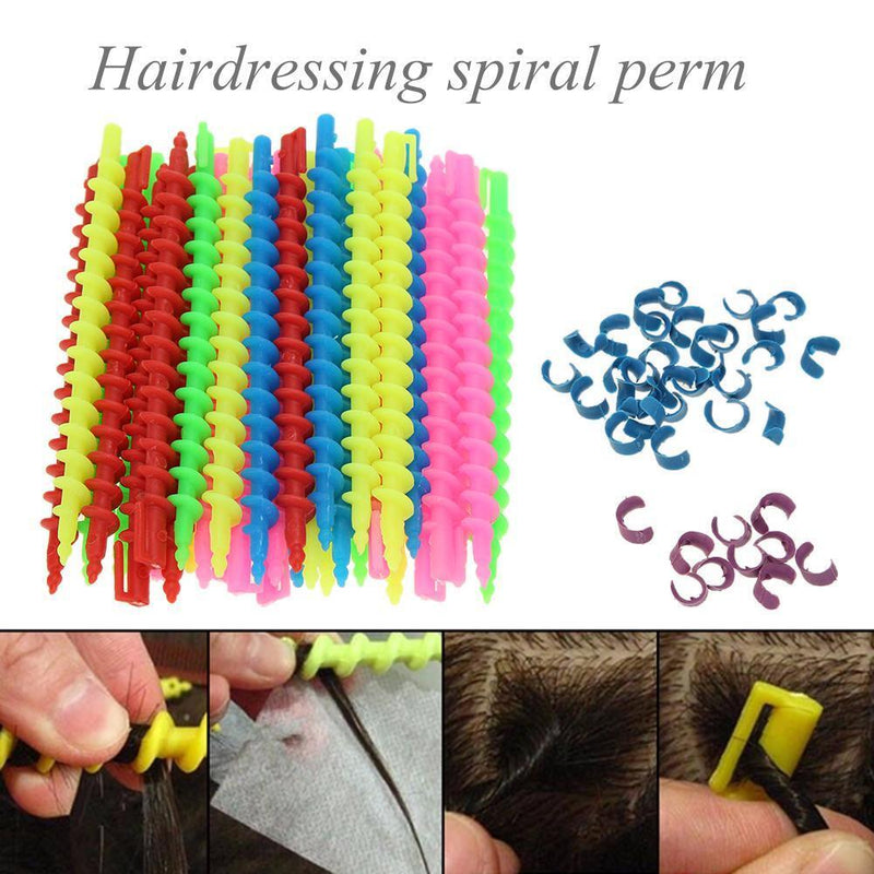 Long Spiral Hair Perm Rod Hairdressing Styling Curler Rollers (01 35pcs)