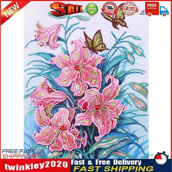 DIY Part Special Shape Diamond Painting Kit 5D lily Drawing Newly