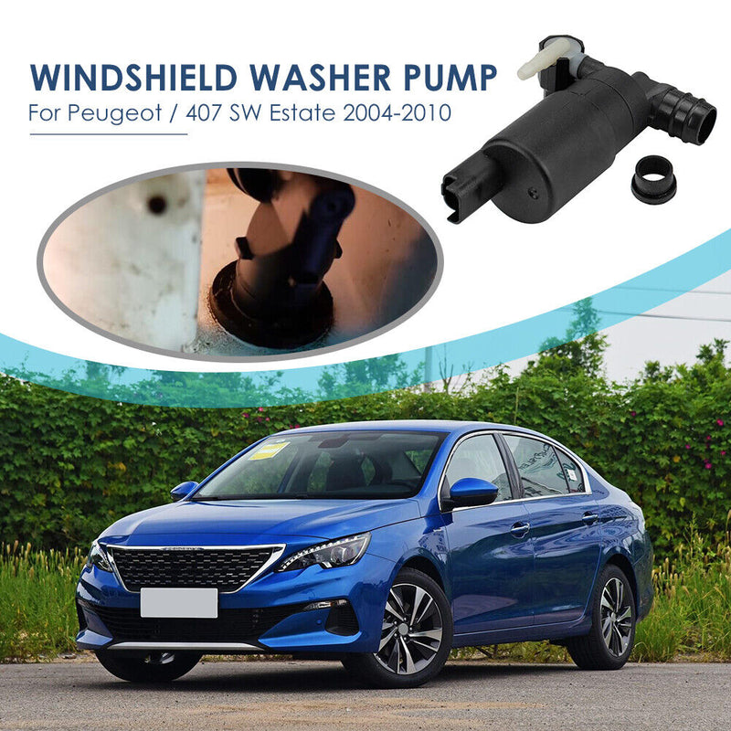 Twin Outlet Windscreen Washer Pump for Peugeot 106 308 407 807 93160293 Newly