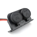 Waterproof Dual Double Car Cigarette Lighter Outlet Vehicle Side Basi