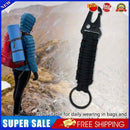 #A Camping Carabiner Hand-woven Keychain Rope Olecranon Buckle Camping Survival