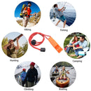 Whistles Rescue Emergency Marine Whistle With Adjustable Reflective Lanyard