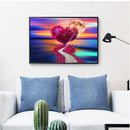 5D Round Drill Diamond Painting Kit DIY Heart Tree Mosaic Drawing Home Deco