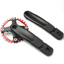 1 Pair Bicycle Crank Covers Silicone Crankset Protector Arm Sleeve (Black) Newly