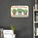Fresh Herbs Retro Metal Plate Tin Sign Poster Plate Wall Art Decor Accessories