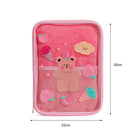 11 inch Cartoon Tablet Protective Pouch Clear Case Cute Laptop Cover (Pink)