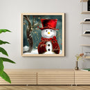 Diamond Painting Snowman Full Round Diamond Crystal Diamond Rhinestone Pict