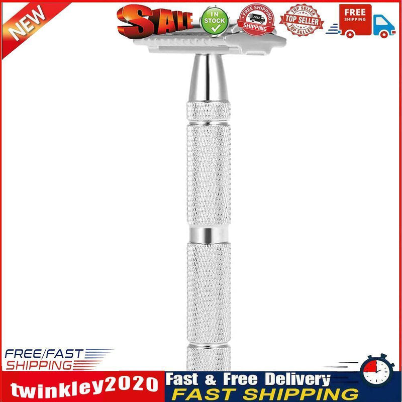 Metal Classic Double Edge Safety Razor w/ Blade Portable Shavers (ZR2195) Newly