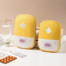 Medicine Bag Outdoor Camping Emergency First Aid Kit Pill Case(Yellow S) Newly