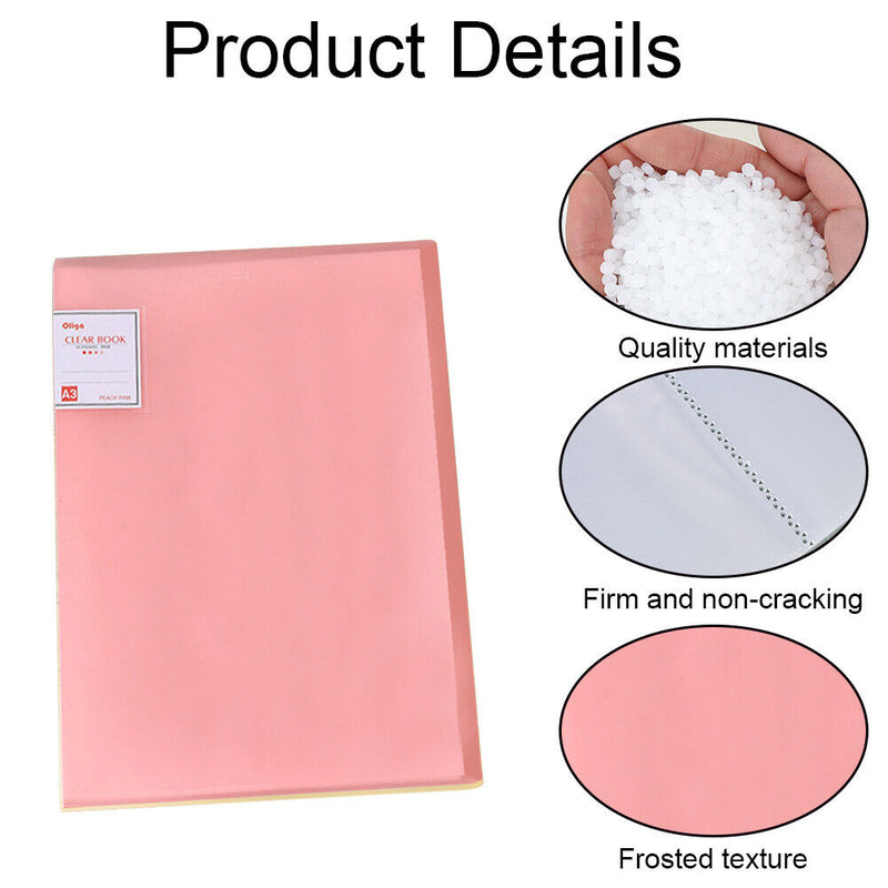 A3 30 Pages Diamond Painting Waterproof Photo Album Book Covers (Red) Newly