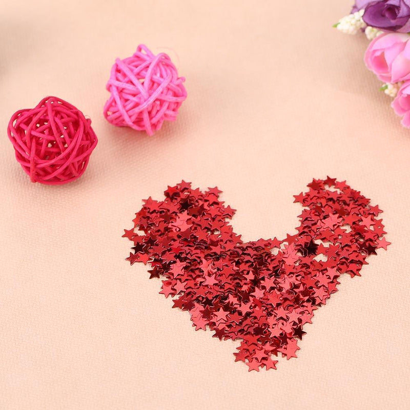 6000pcs Star Table Confetti Sprinkles Birthday Wedding Party Decor(Red)