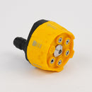 6 in 1 Adjustable Nozzle for 1/4 inch 3000psi High Pressure Washer (Yellow)