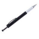 Ballpoint Pen Screwdriver Ruler Spirit Level Multifunction Pen(Black) Newly