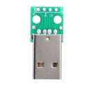 10pcs 4Pin USB Adapter Board USB Male Plug to DIP 2.54mm Welded Adapter Pla