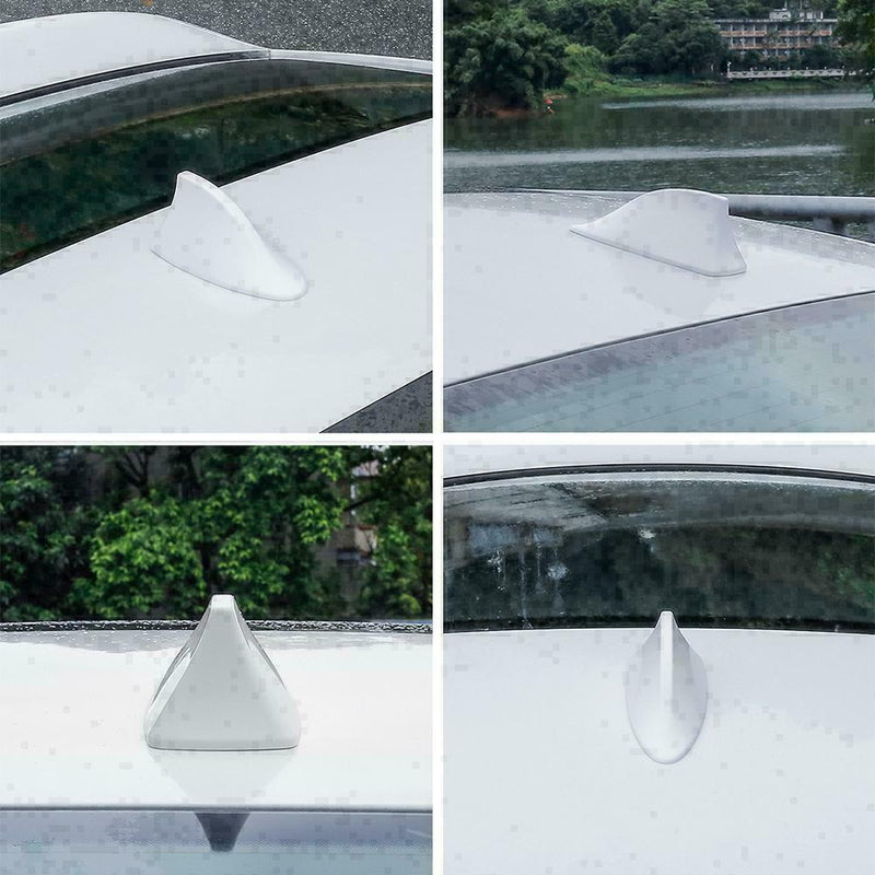 Shark Fin Roof Antenna Aerial FM/AM Radio Signal Decoration Tr L5C8 S1Z2 Q2P3