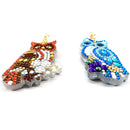 2pcs Full Special Shaped Drill Key Ring Pendant DIY Diamond Painting Keychai Kit