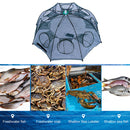 6/8 Holes Fishing Net Shrimp Cage Nylon Foldable Fish Cast Trap (8 Holes) Newly