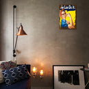 Wall Mounted Fitness Girl Metal Signs Retro Pub Bar Door Hanging Rectangle Sheet